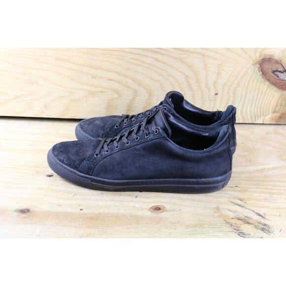 Thursday Everyday Sneakers Men 13.5 Black Leather Lace Up Handmade NO INSOLES - Picture 1 of 10